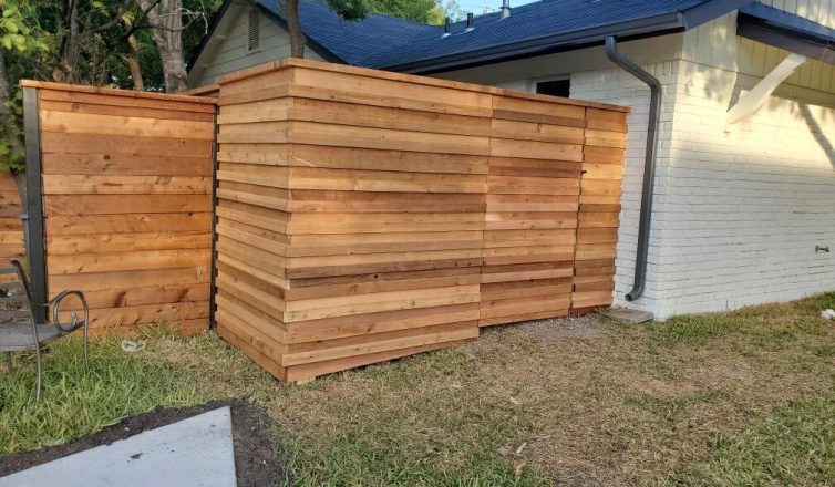 custom horizontal fence central austin